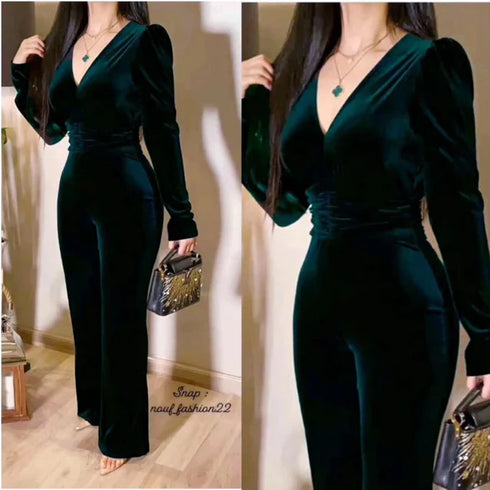 Tres Green Jumpsuit